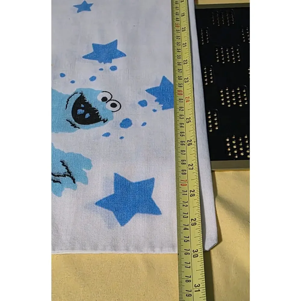 Vintage Sesame Street Outer Space pillowcase Big Bird Radar‎ Cookie Monster